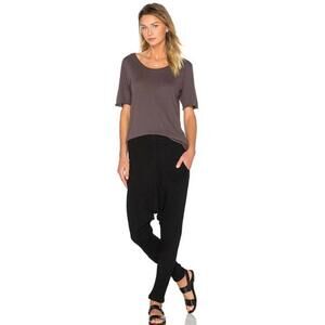 SUPERFINE,  DROPPED CROTCH SIZE 27/US S WOMEN'S BLACK PANTS NWT #CB2